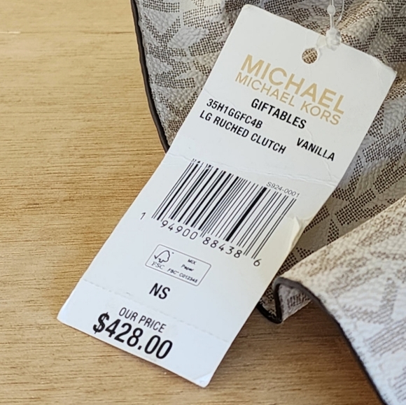 Michael Kors Ruched Logo LG Crossbody - Picture 7 of 10